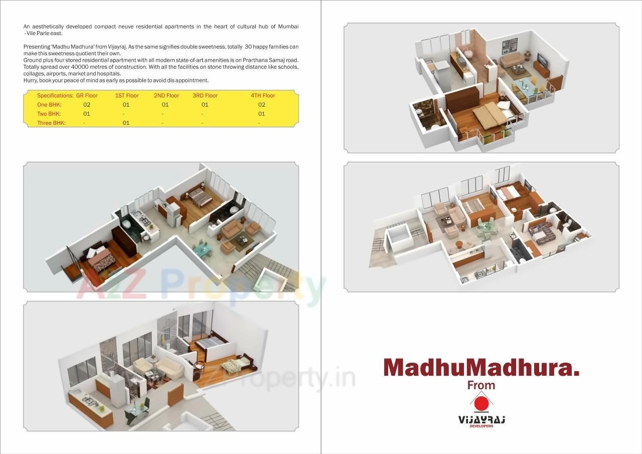 Layout of real estate project Madhu Madhura Chsl located at Andheri, MumbaiSuburban, Maharashtra