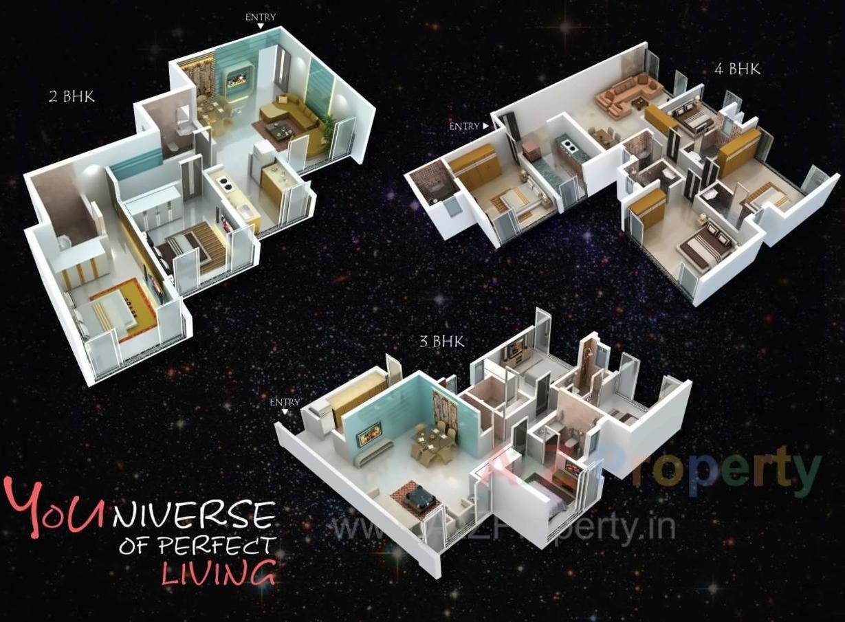 Layout of real estate project Mahavir Universe   Phoenix located at Kurla, MumbaiSuburban, Maharashtra