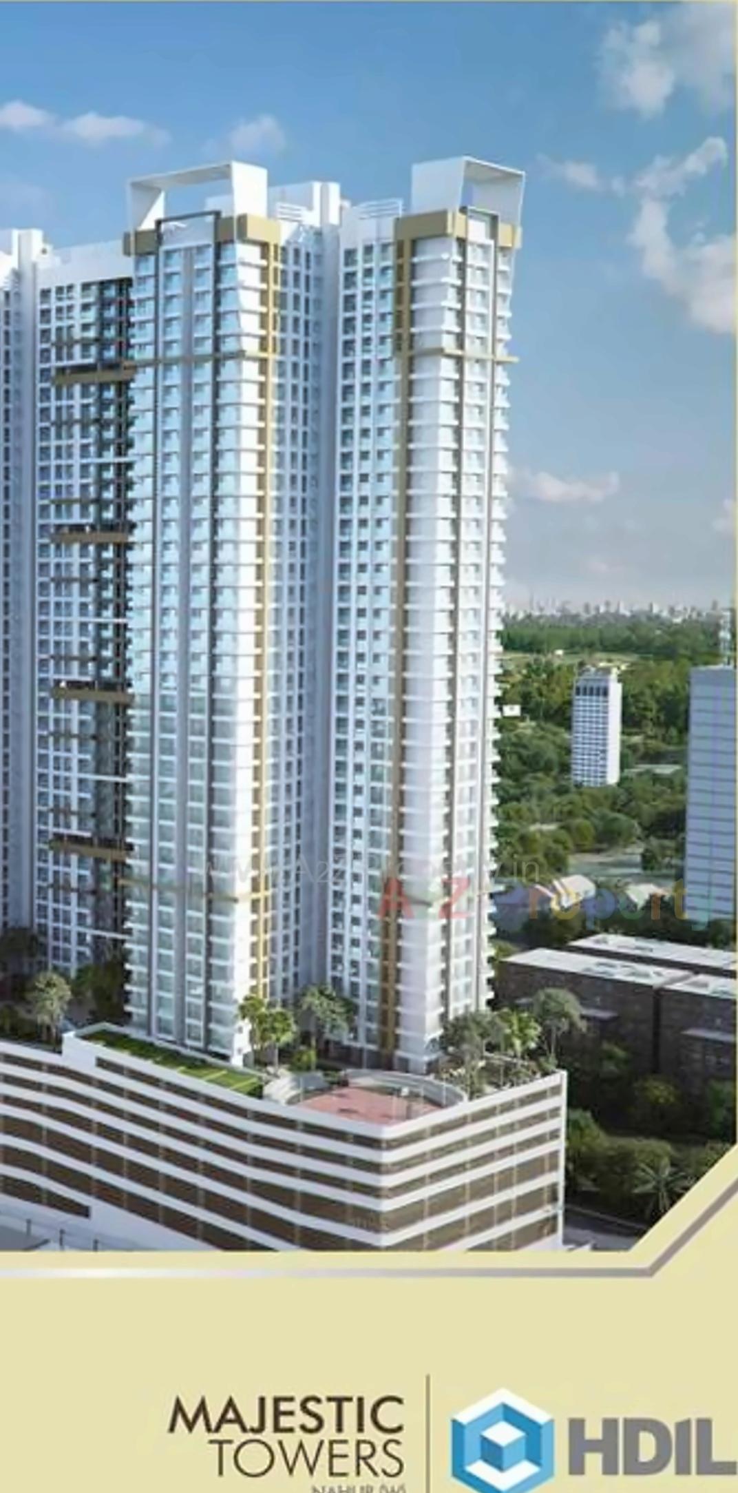 3D Elevation of real estate project Majestic Towers located at Kurla, MumbaiSuburban, Maharashtra