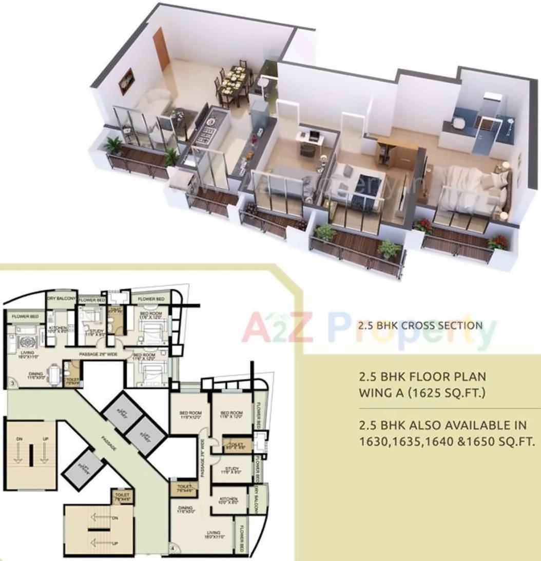 Layout of real estate project Majestic Towers located at Kurla, MumbaiSuburban, Maharashtra