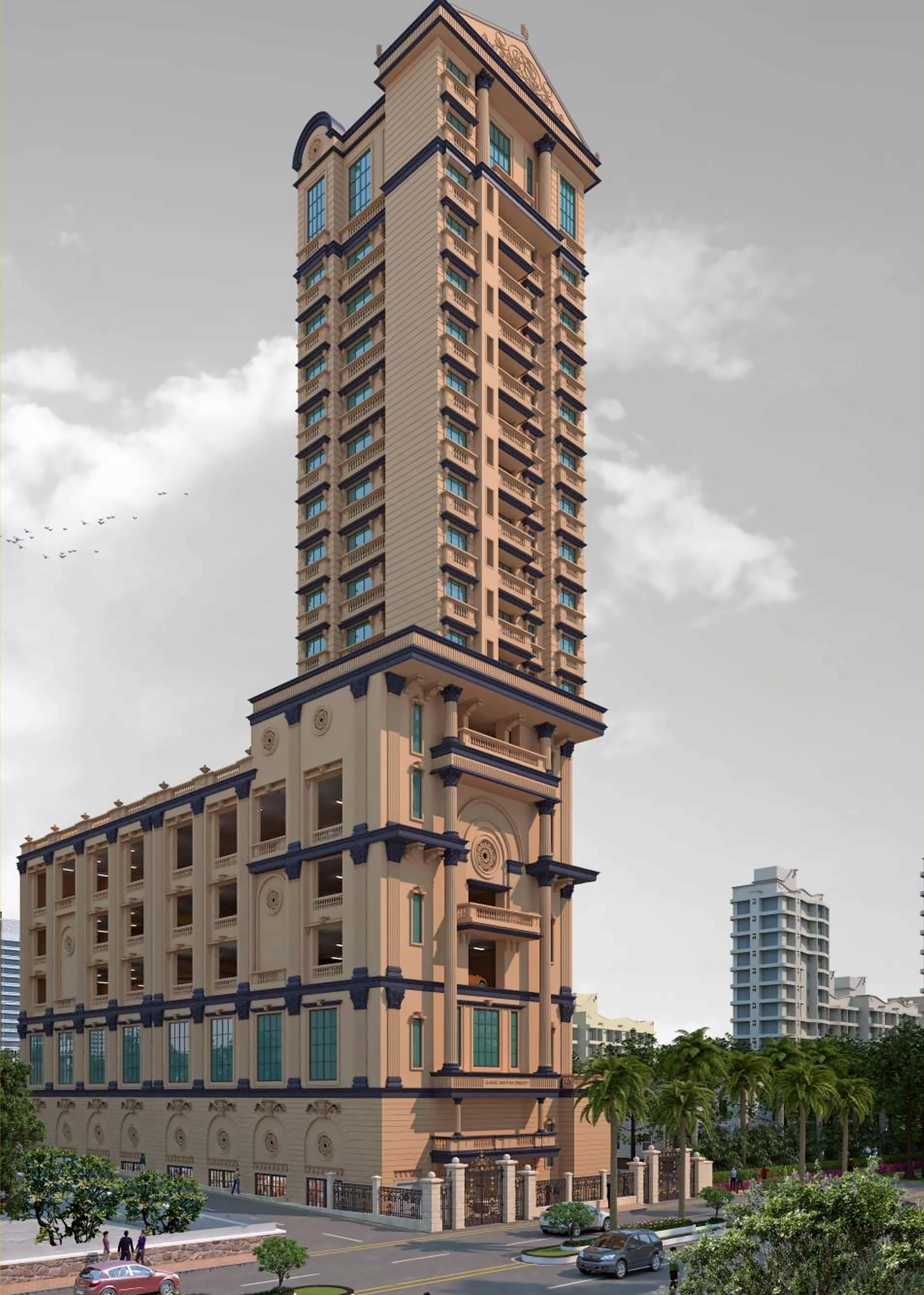 3D Elevation of real estate project Manthan Embassy located at Kurla, MumbaiSuburban, Maharashtra