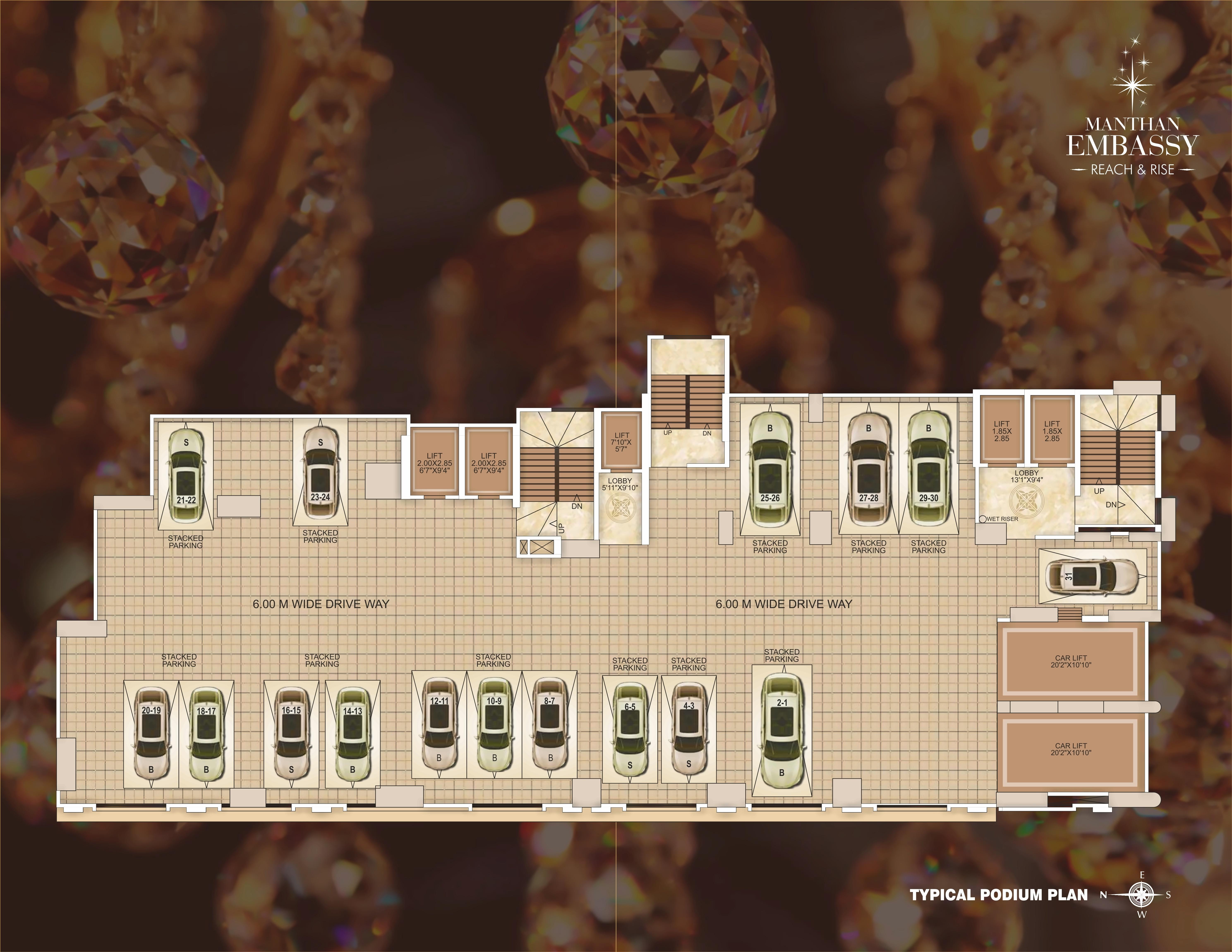 Layout of real estate project Manthan Embassy located at Kurla, MumbaiSuburban, Maharashtra