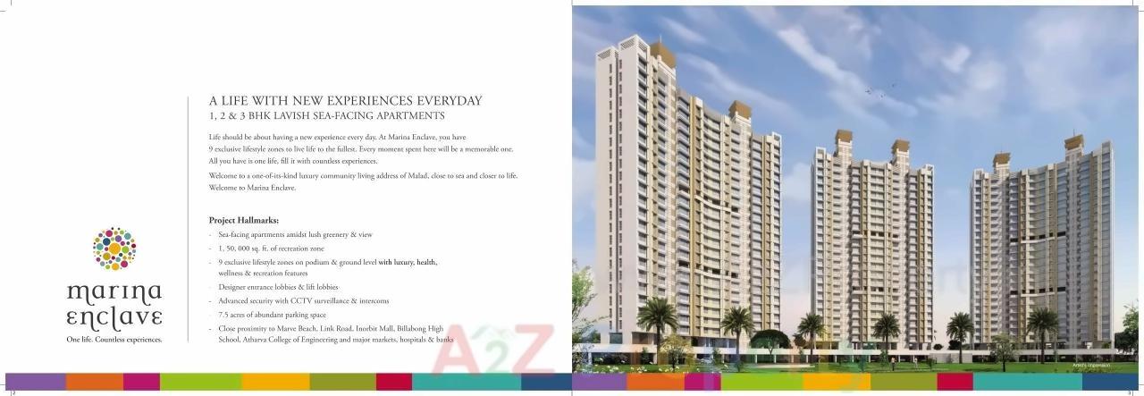 3D Elevation of real estate project Marina Enclave J,k,l located at Borivali, MumbaiSuburban, Maharashtra