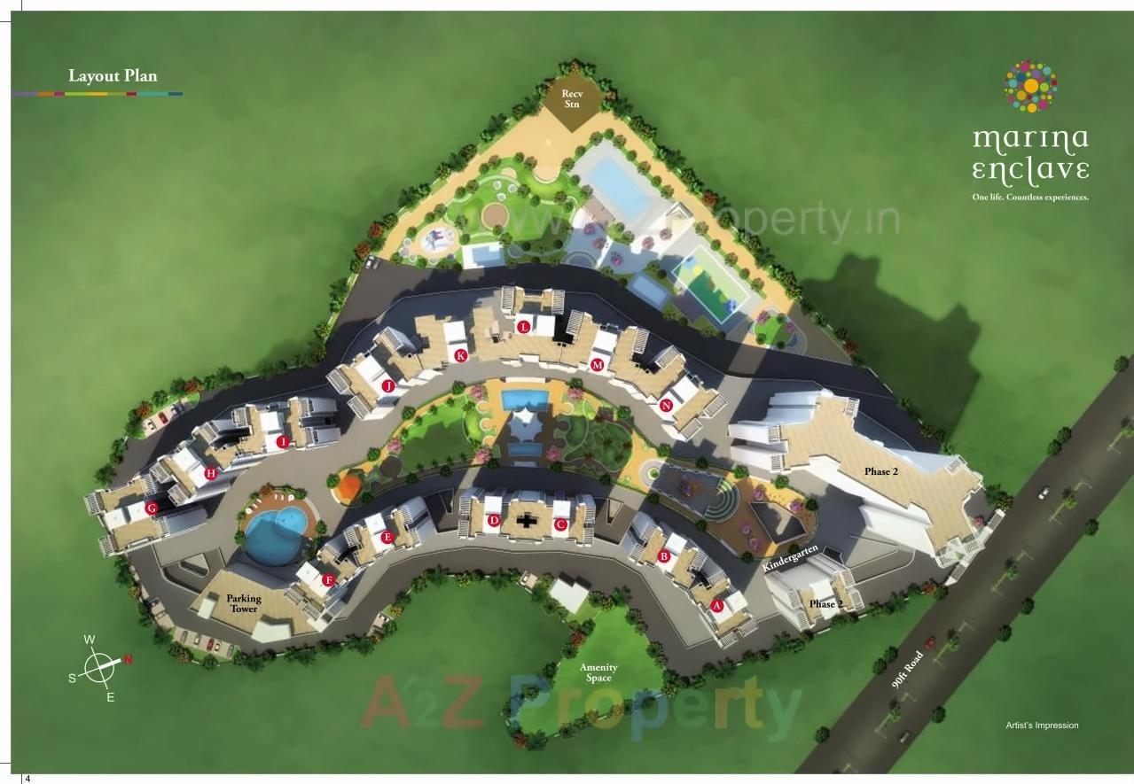 3D Elevation of real estate project Marina Enclave J,k,l located at Borivali, MumbaiSuburban, Maharashtra