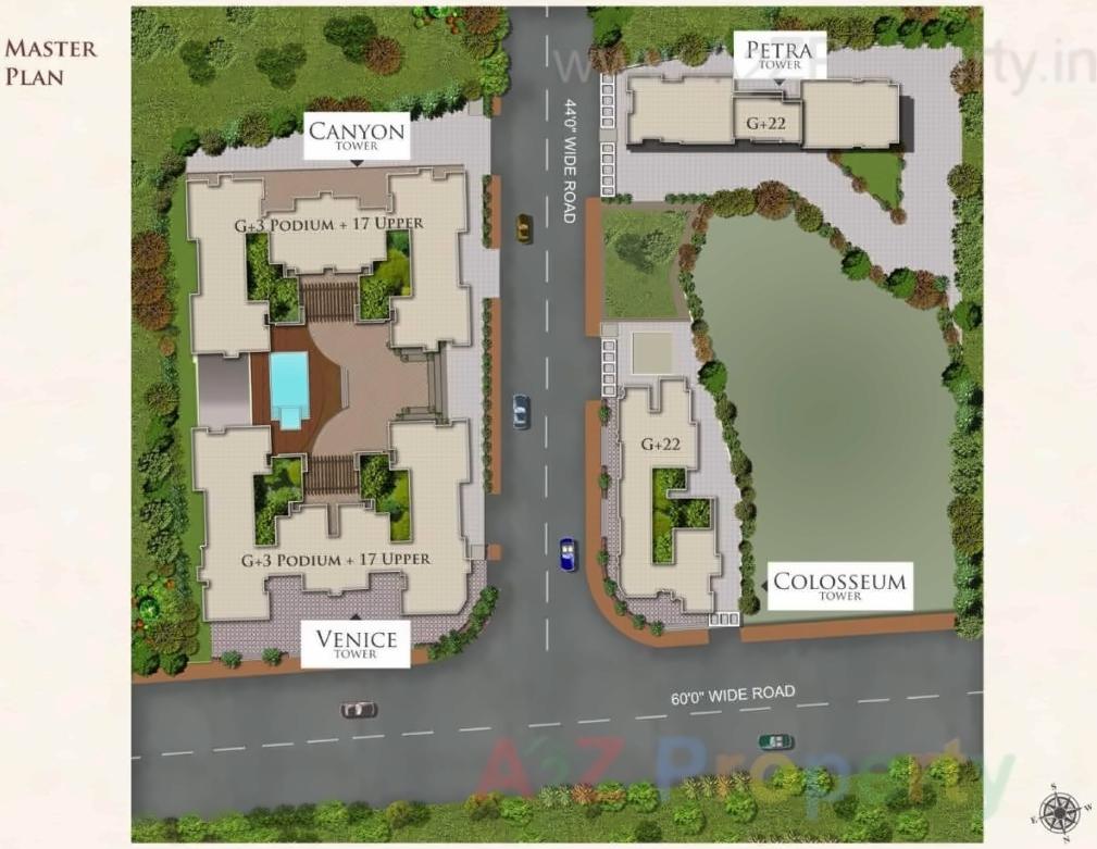 Layout of real estate project Marvel Gold located at Kurla, MumbaiSuburban, Maharashtra