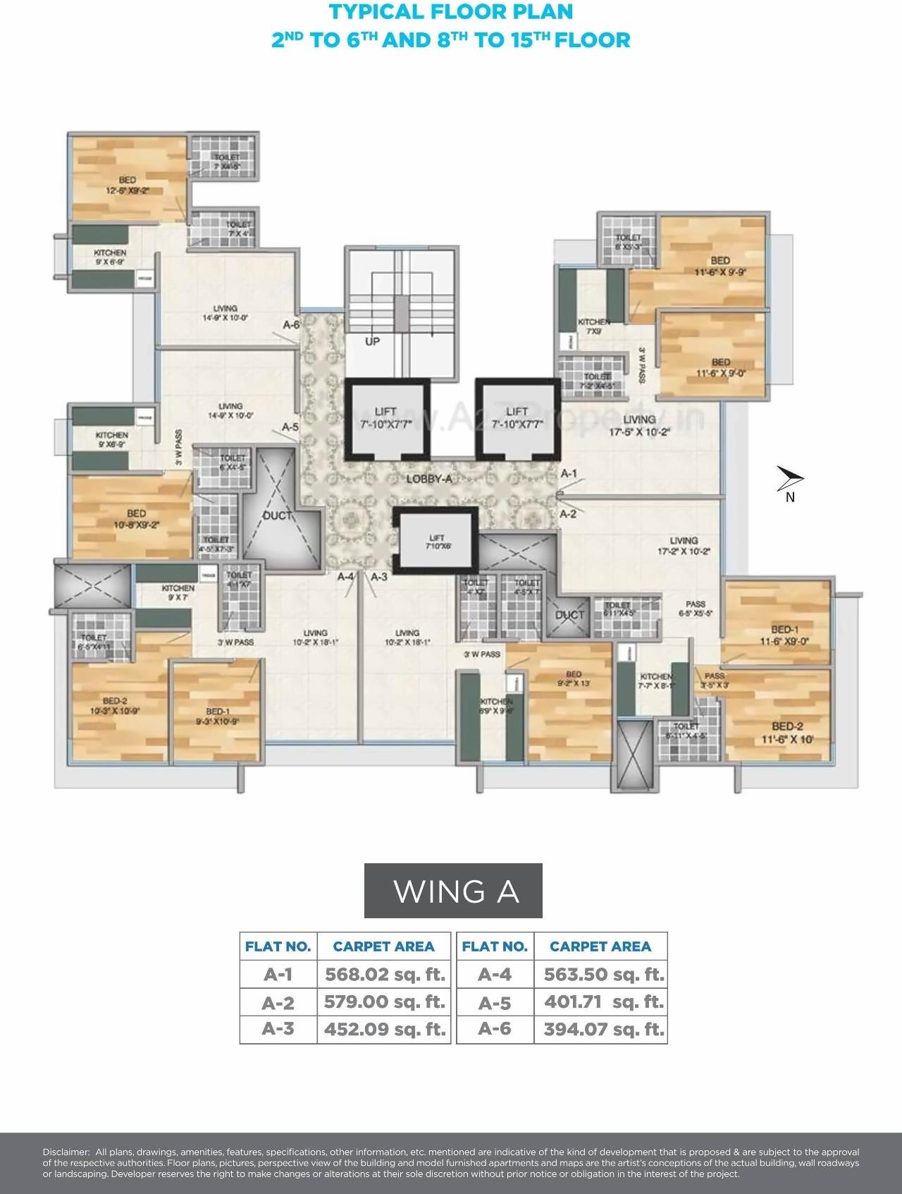 Layout of real estate project Mass Metropolis located at Kurla, MumbaiSuburban, Maharashtra
