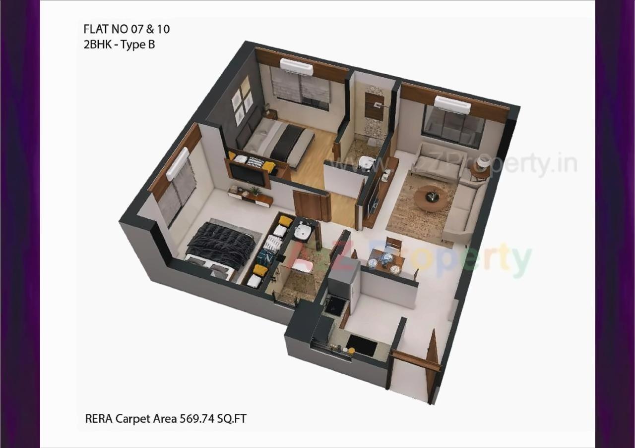 Layout of real estate project Mayfair The View located at Kurla, MumbaiSuburban, Maharashtra