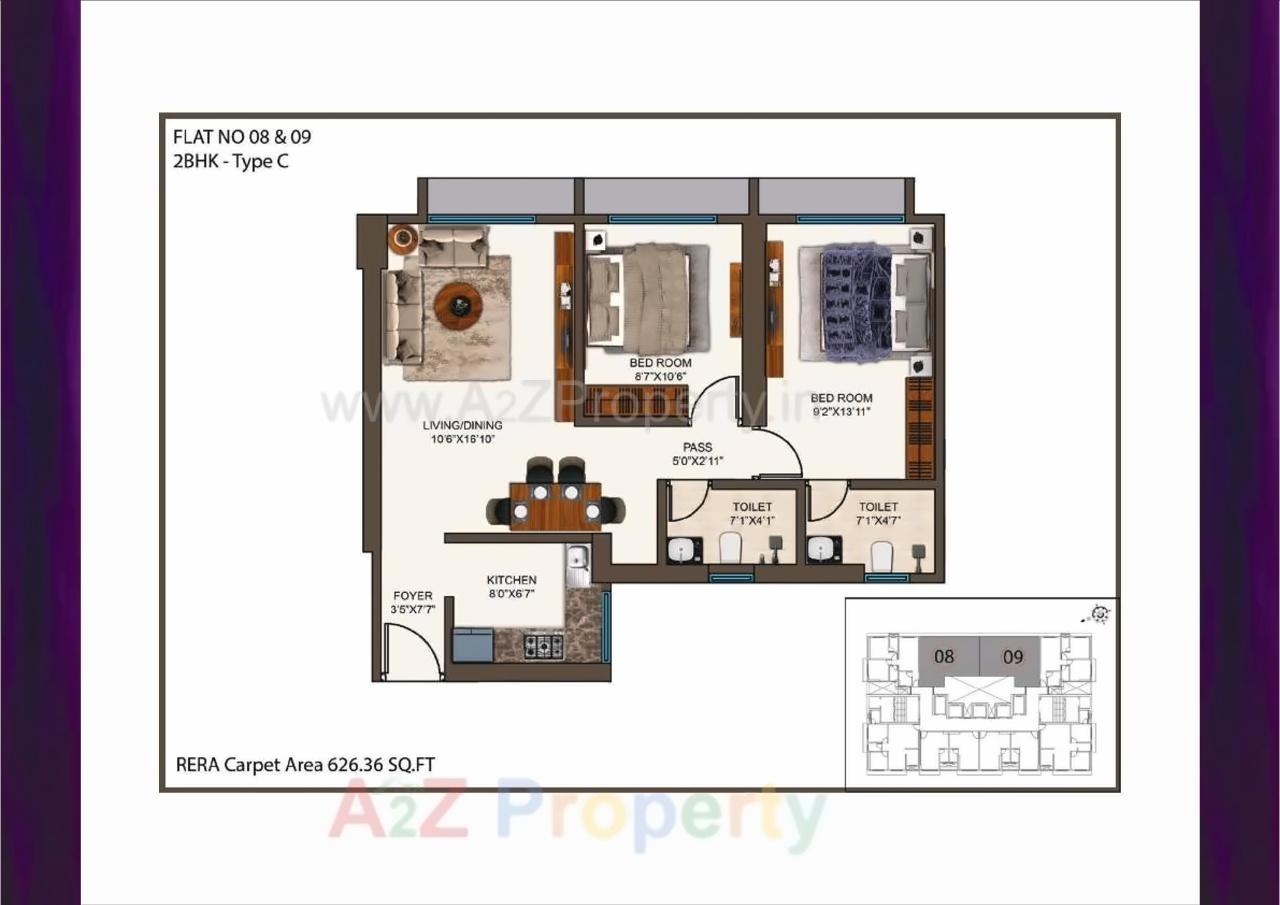 Layout of real estate project Mayfair The View located at Kurla, MumbaiSuburban, Maharashtra