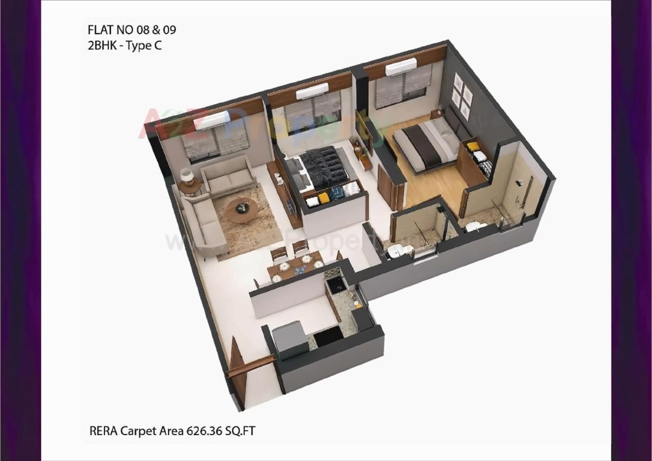 Layout of real estate project Mayfair The View located at Kurla, MumbaiSuburban, Maharashtra