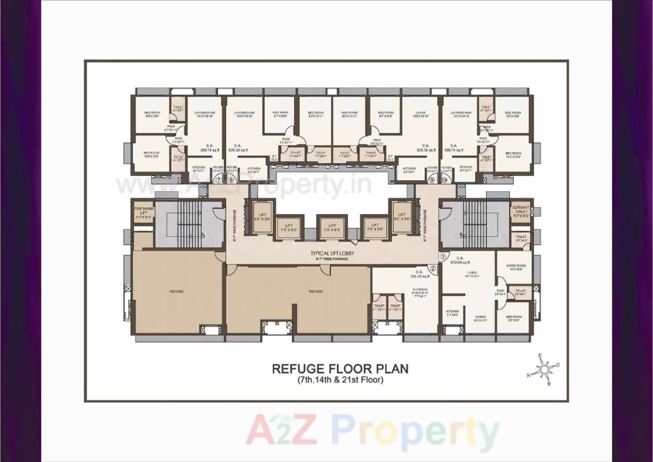 Layout of real estate project Mayfair The View located at Kurla, MumbaiSuburban, Maharashtra