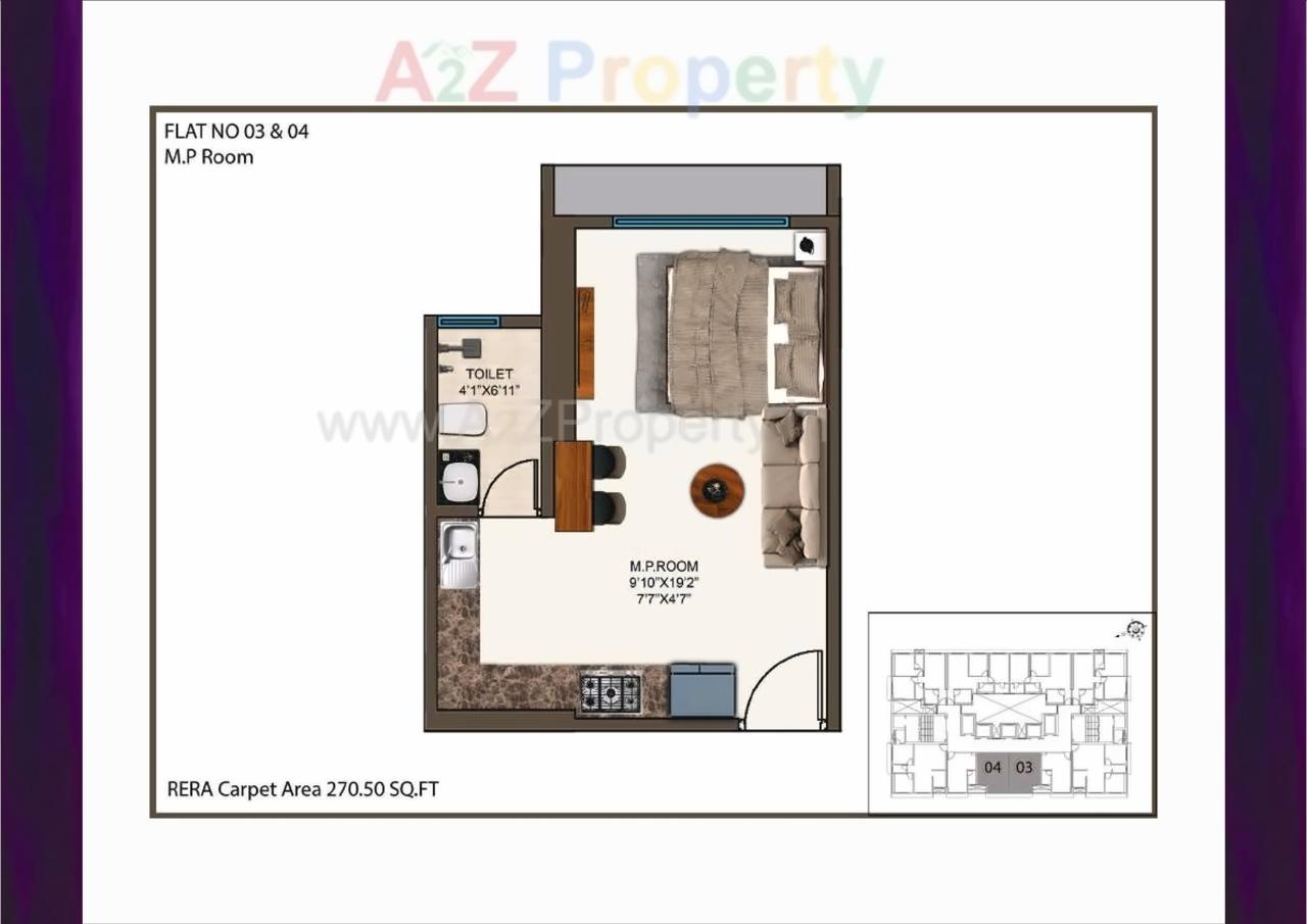 Layout of real estate project Mayfair The View located at Kurla, MumbaiSuburban, Maharashtra