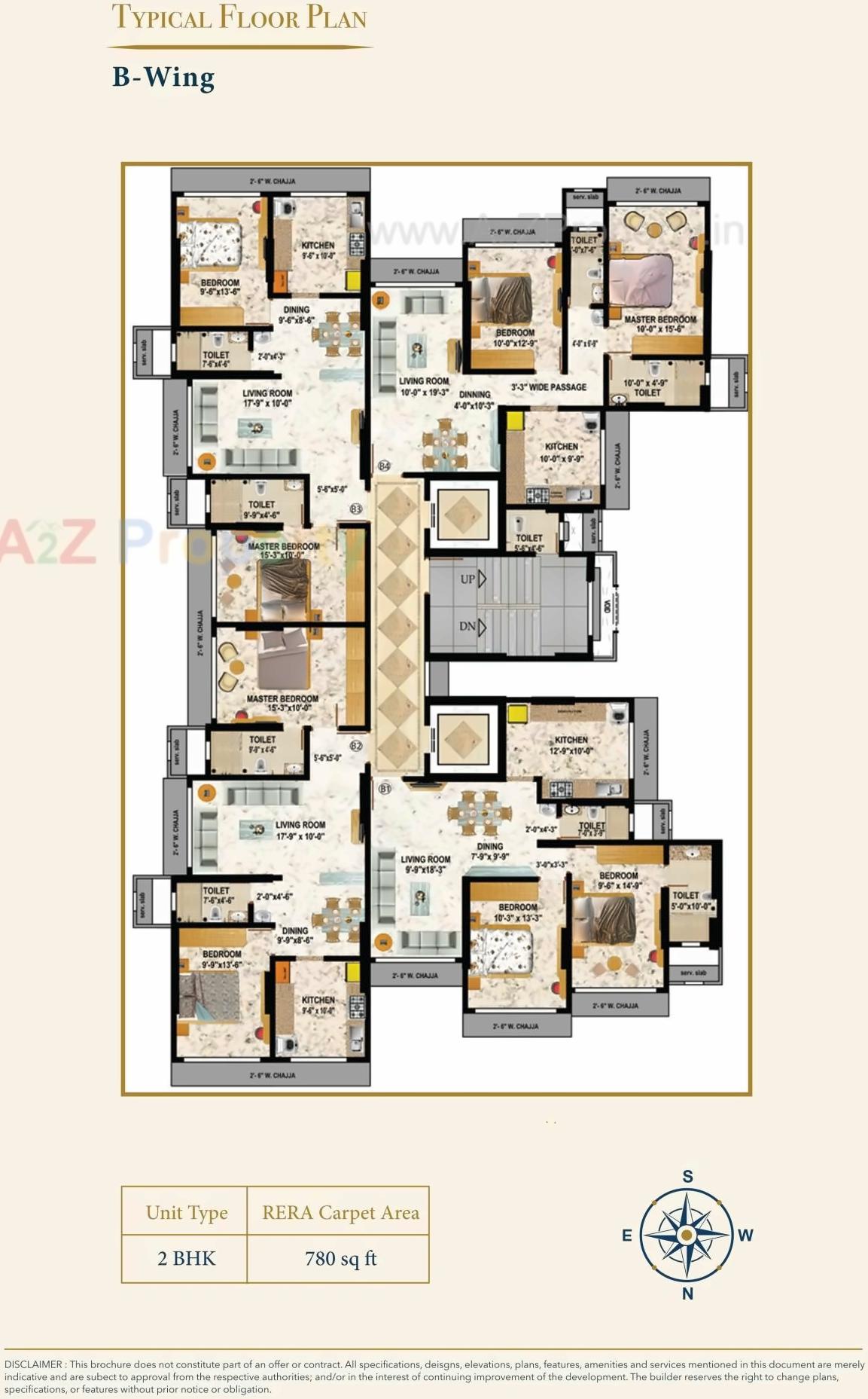 Layout of real estate project Mayur 6th To 19th Floor located at Andheri, MumbaiSuburban, Maharashtra