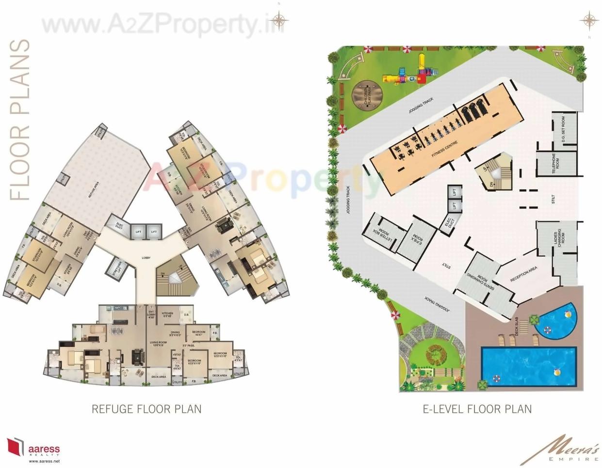 Layout of real estate project Meeras Empire Meeras Crown located at Borivali, MumbaiSuburban, Maharashtra