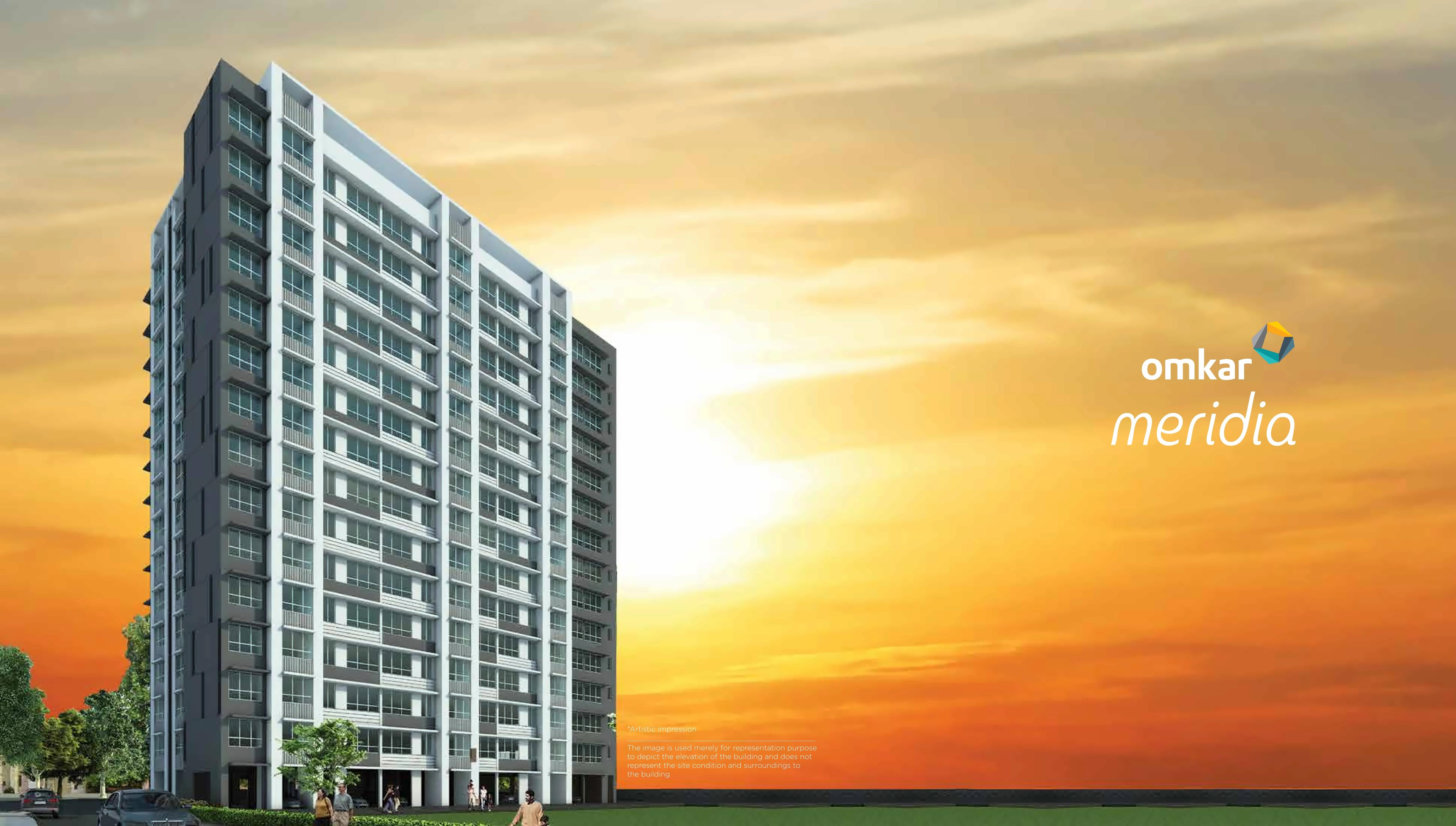 3D Elevation of real estate project Meridia located at Kurla, MumbaiSuburban, Maharashtra