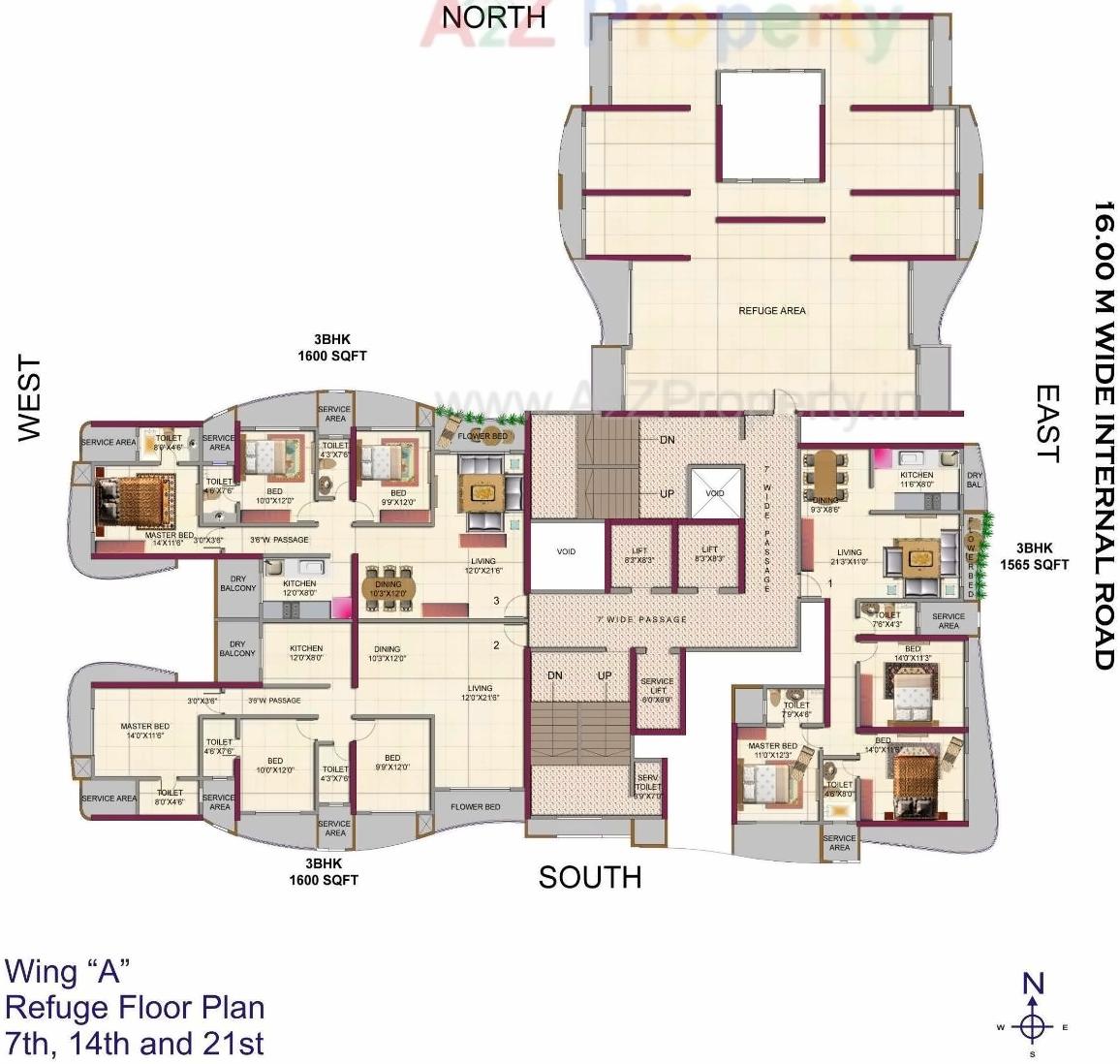 Layout of real estate project Metropolis Residences located at Andheri, MumbaiSuburban, Maharashtra