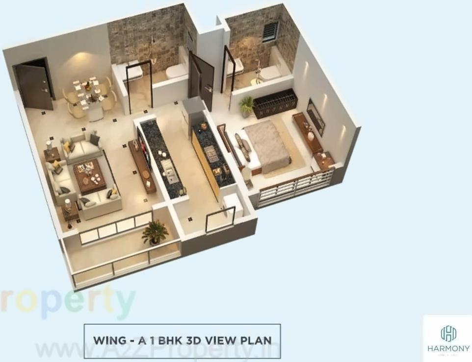 Layout of real estate project Midas Bhoomi Harmony located at Kurla, MumbaiSuburban, Maharashtra