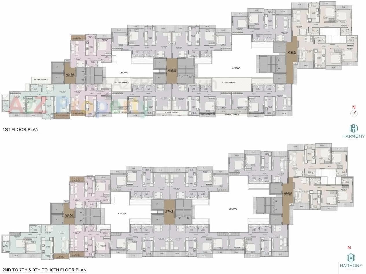 Layout of real estate project Midas Bhoomi Harmony located at Kurla, MumbaiSuburban, Maharashtra