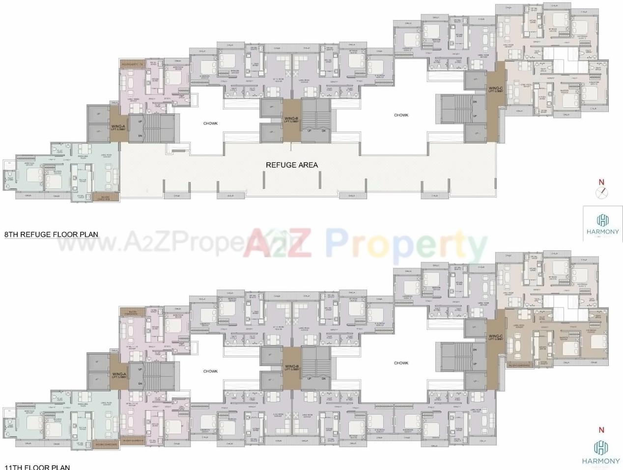 Layout of real estate project Midas Bhoomi Harmony located at Kurla, MumbaiSuburban, Maharashtra