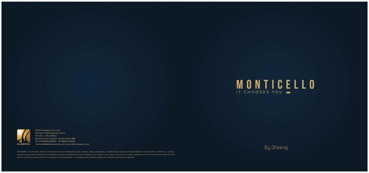  of real estate project Monticello located at Andheri, MumbaiSuburban, Maharashtra