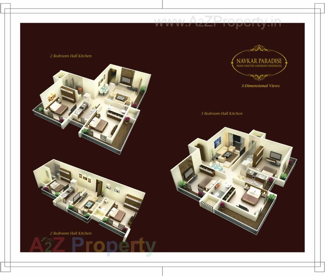 Layout of real estate project Navkar Paradise located at Borivali, MumbaiSuburban, Maharashtra