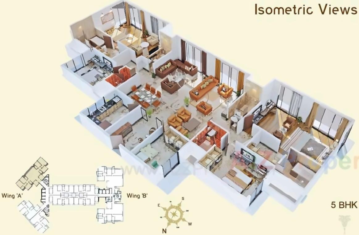 Layout of real estate project Neelkanth Regent located at Kurla, MumbaiSuburban, Maharashtra