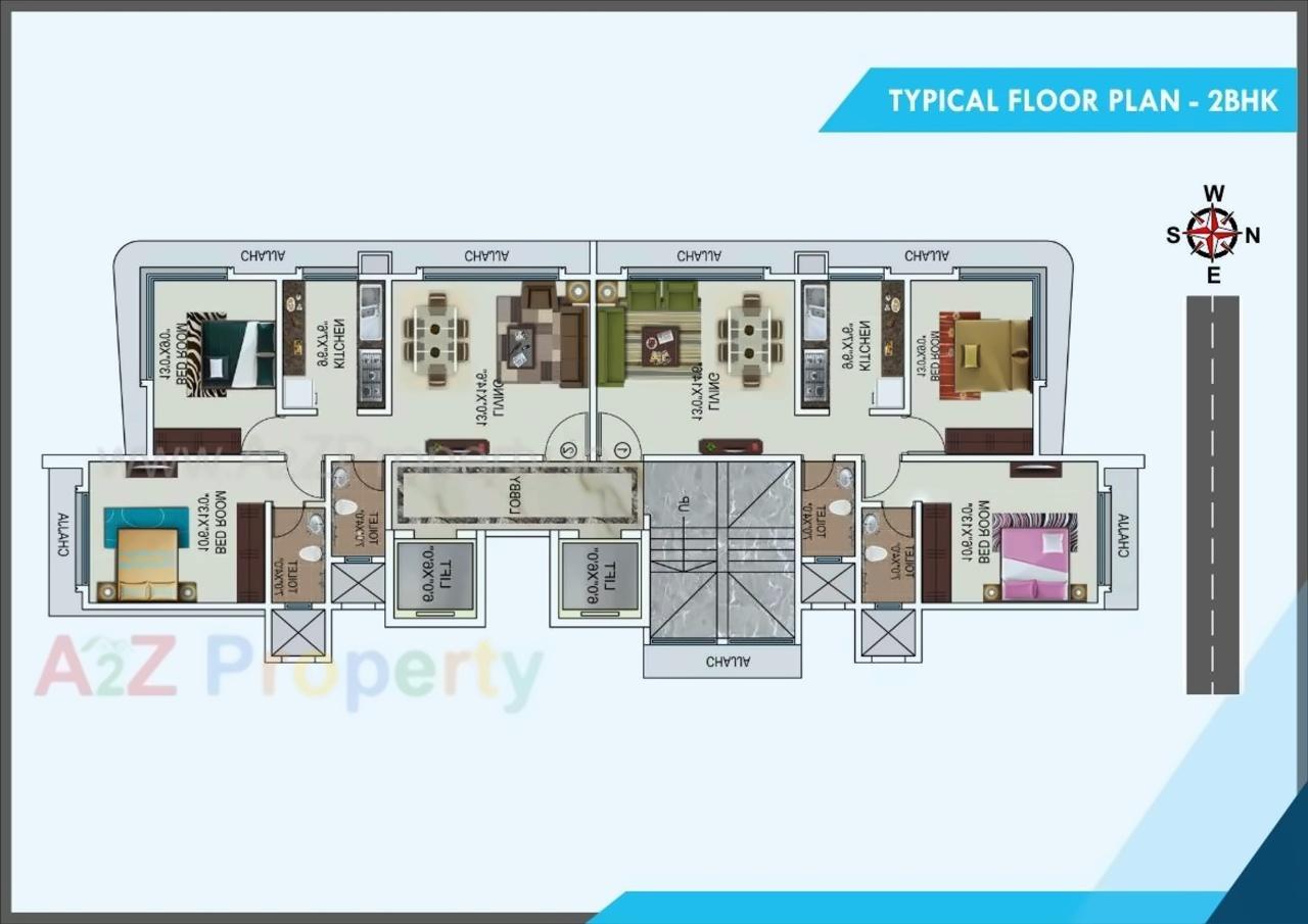 Layout of real estate project Neelkanth Smruti Chs Limited located at Borivali, MumbaiSuburban, Maharashtra