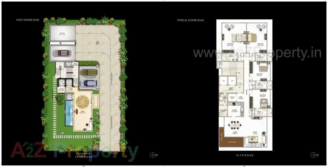 Layout of real estate project Nidhi Towers located at Andheri, MumbaiSuburban, Maharashtra