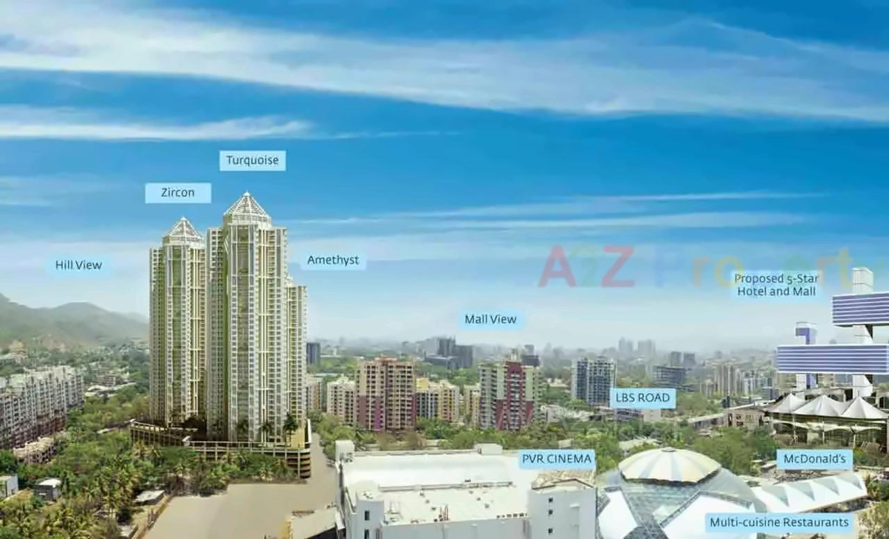 3D Elevation of real estate project Nirmal Lifestyle Turquoise located at Kurla, MumbaiSuburban, Maharashtra