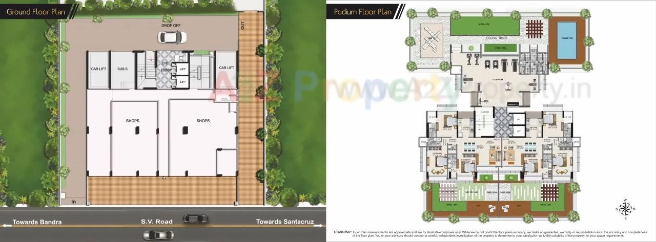 Layout of real estate project Nivan located at Andheri, MumbaiSuburban, Maharashtra