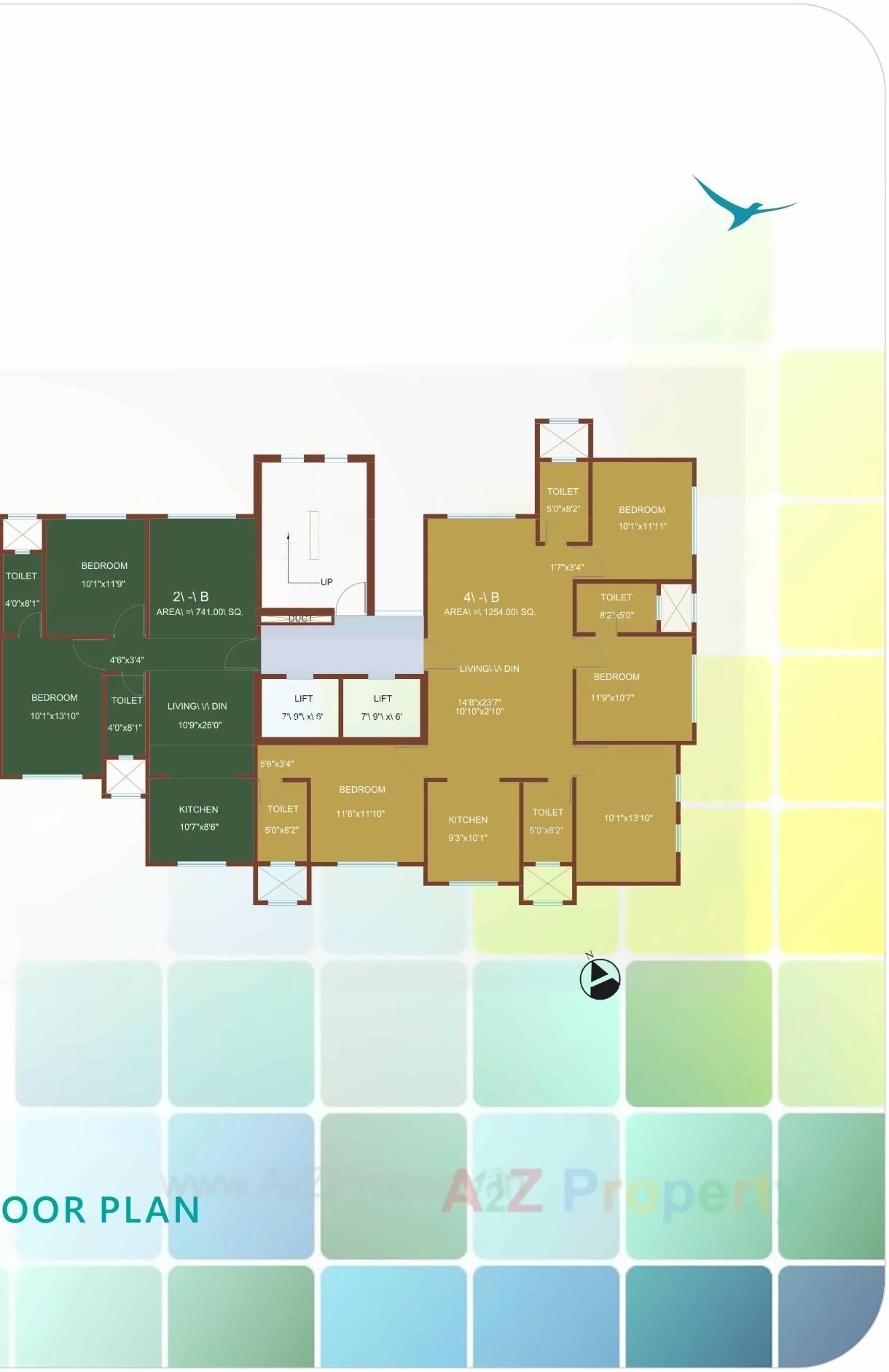 Layout of real estate project Nivant Chs Ltd located at Andheri, MumbaiSuburban, Maharashtra