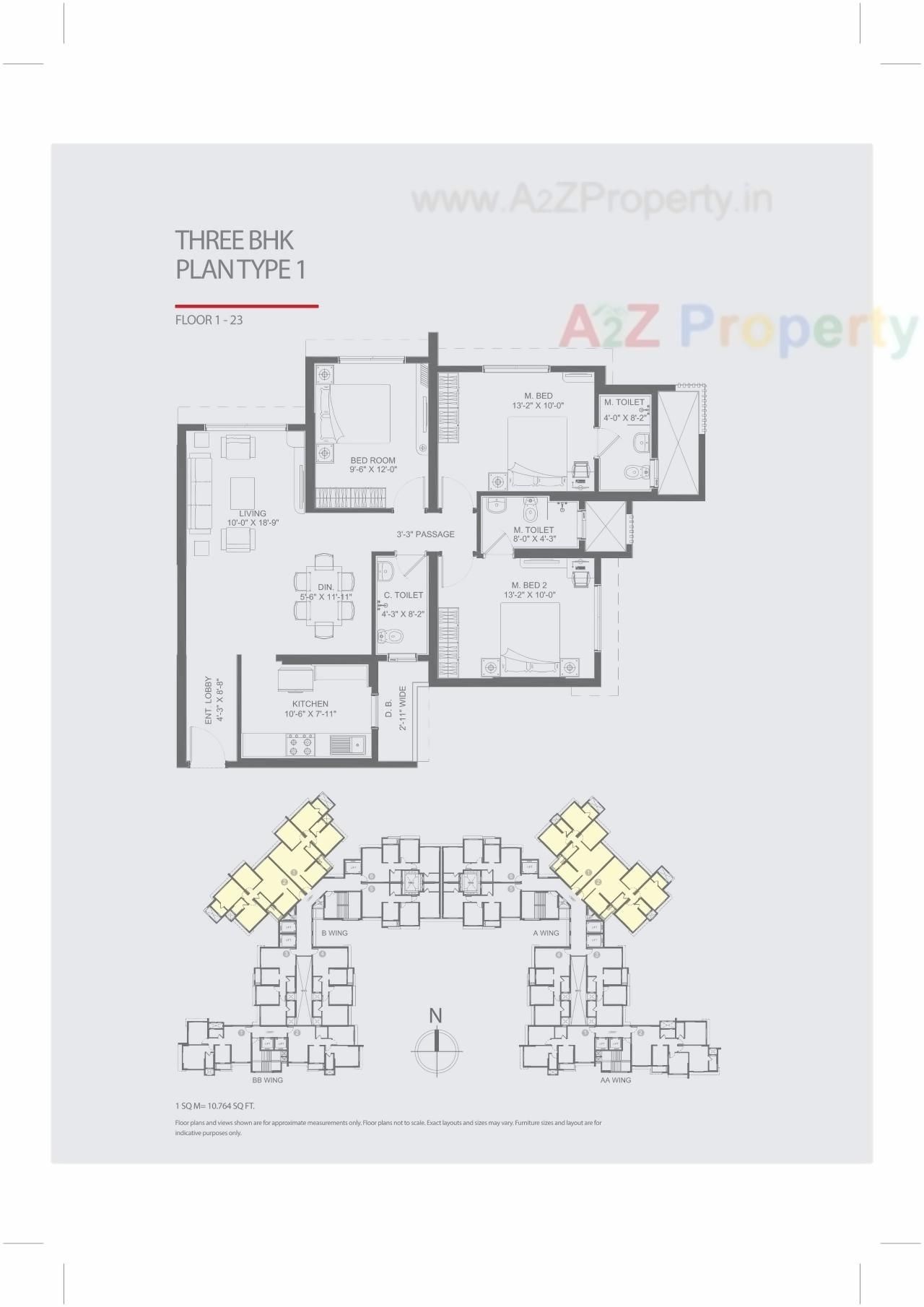 Layout of real estate project Nl Aryavarta located at Borivali, MumbaiSuburban, Maharashtra