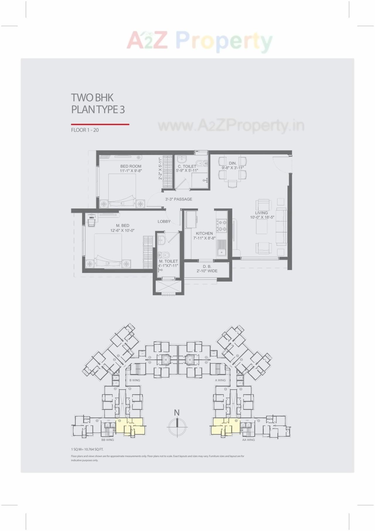Layout of real estate project Nl Aryavarta located at Borivali, MumbaiSuburban, Maharashtra