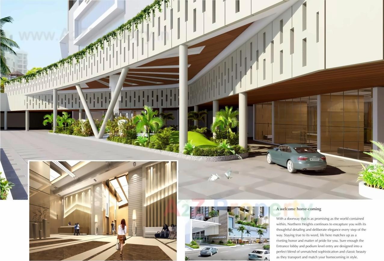 3D Elevation of real estate project Northern Heights located at Borivali, MumbaiSuburban, Maharashtra