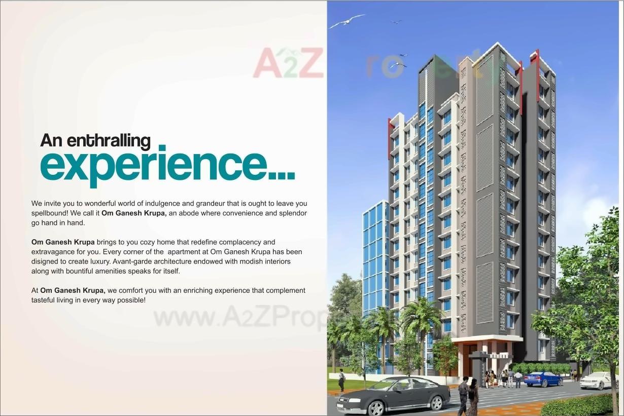 3D Elevation of real estate project Om Ganesh Krupa located at Borivali, MumbaiSuburban, Maharashtra