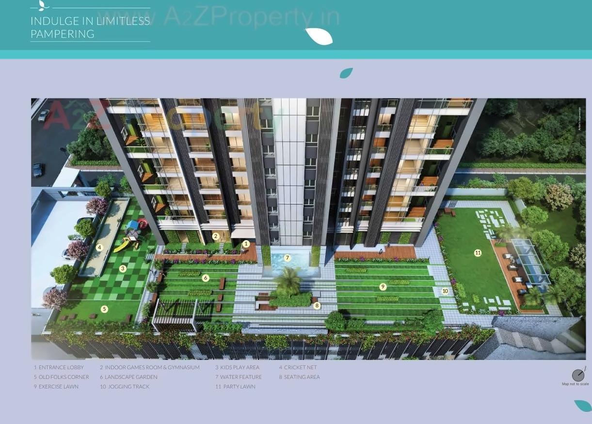3D Elevation of real estate project One Aquaria located at Borivali, MumbaiSuburban, Maharashtra