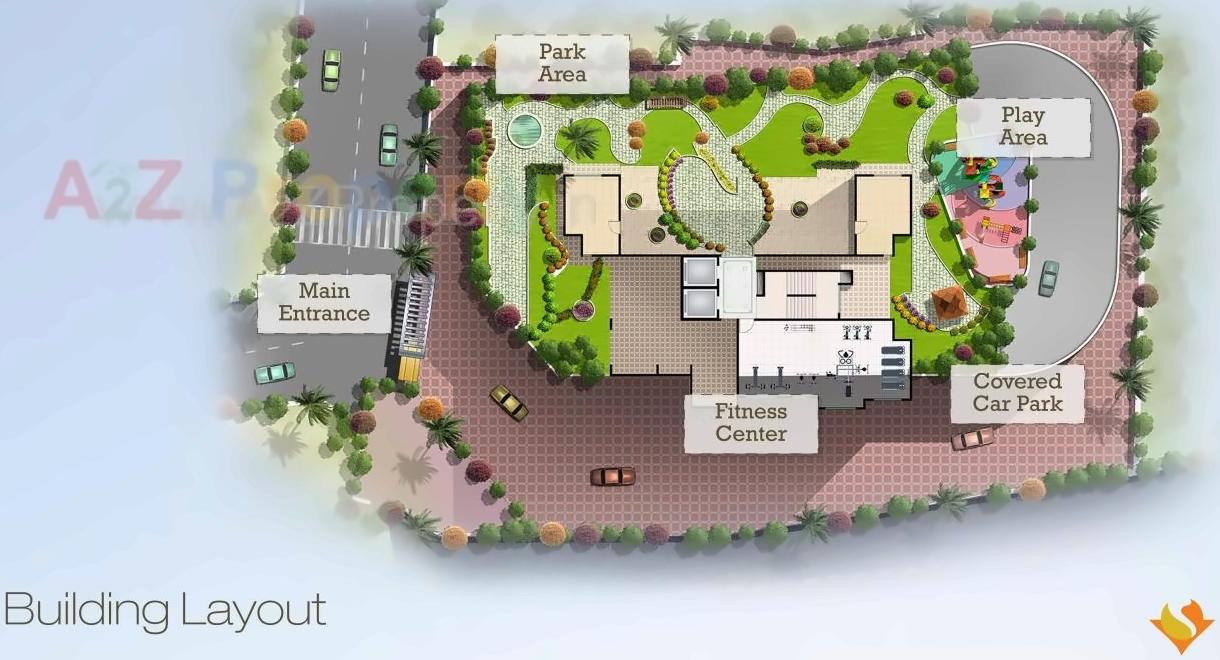 Layout of real estate project Opulence located at Kurla, MumbaiSuburban, Maharashtra