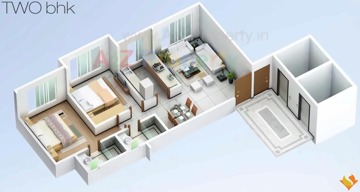 Layout of real estate project Opulence located at Kurla, MumbaiSuburban, Maharashtra