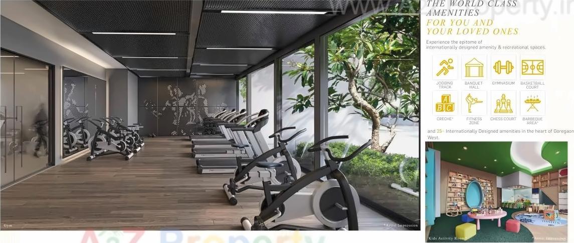 3D Elevation of real estate project Oregon Hills located at Borivali, MumbaiSuburban, Maharashtra