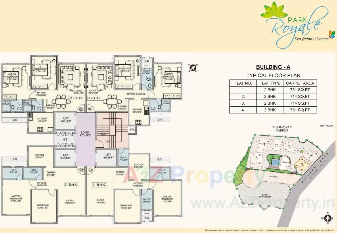 Layout of real estate project Park Royale Ab located at Andheri, MumbaiSuburban, Maharashtra