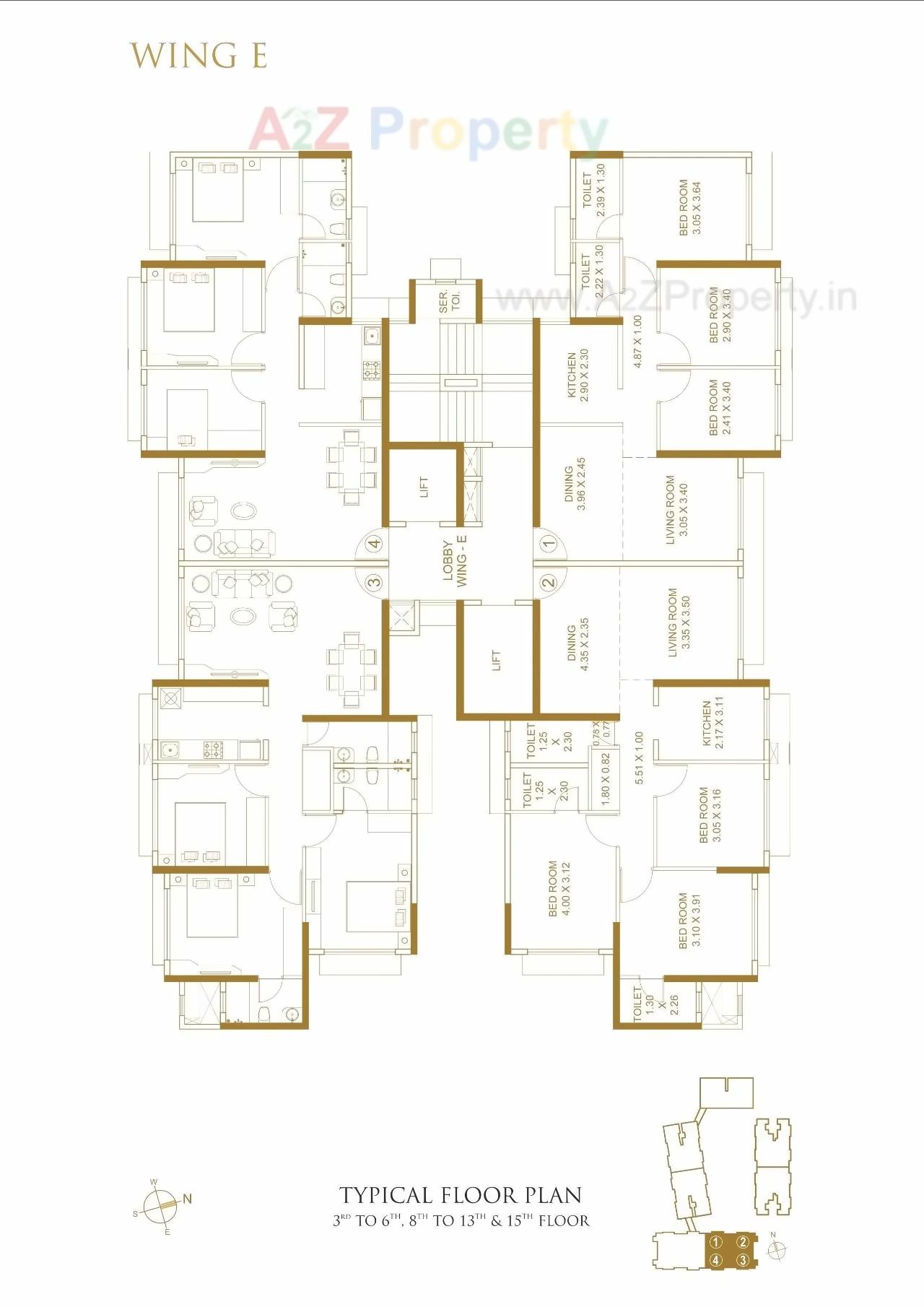 Layout of real estate project Platinum Life located at Andheri, MumbaiSuburban, Maharashtra
