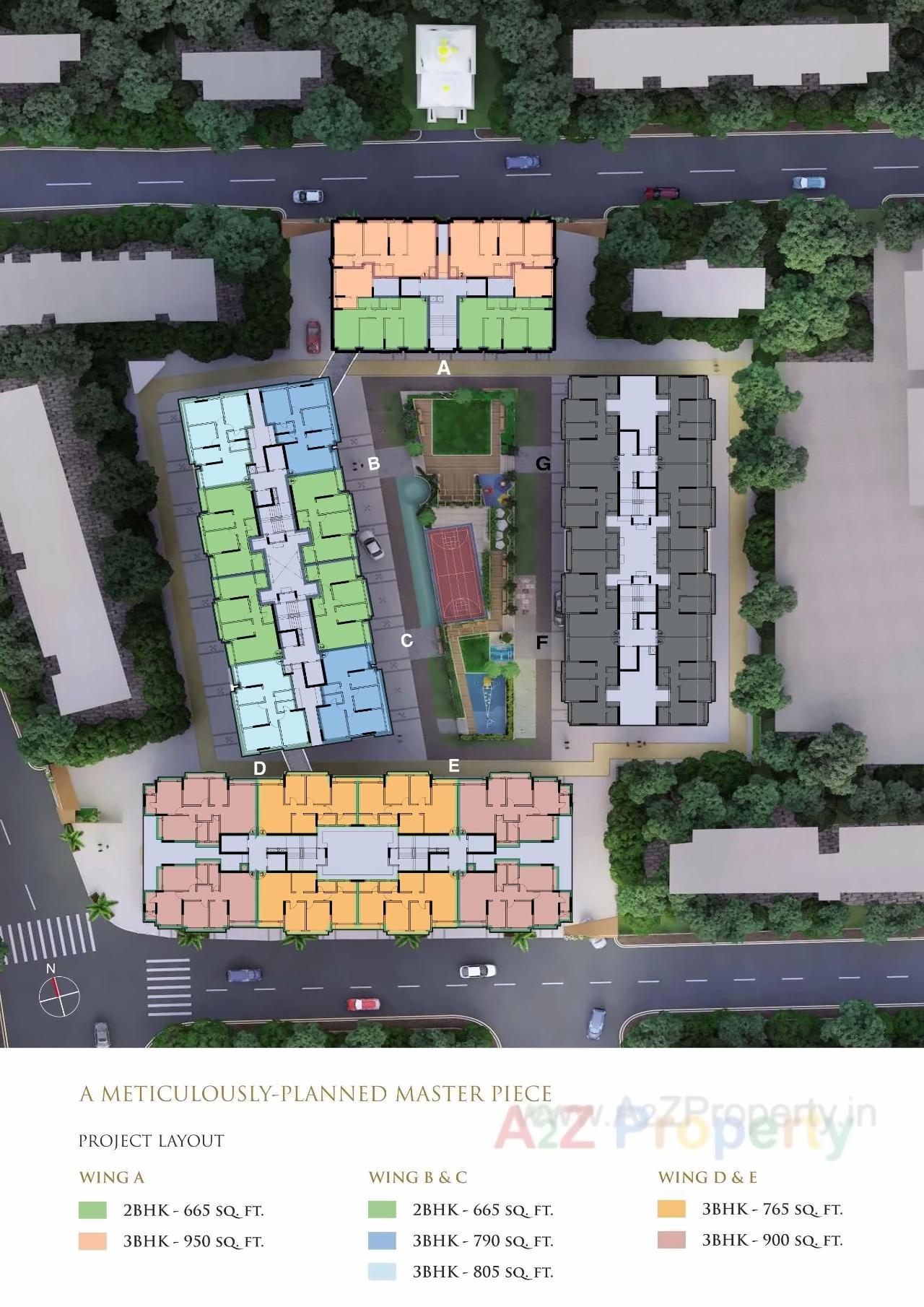 Layout of real estate project Platinum Life located at Andheri, MumbaiSuburban, Maharashtra