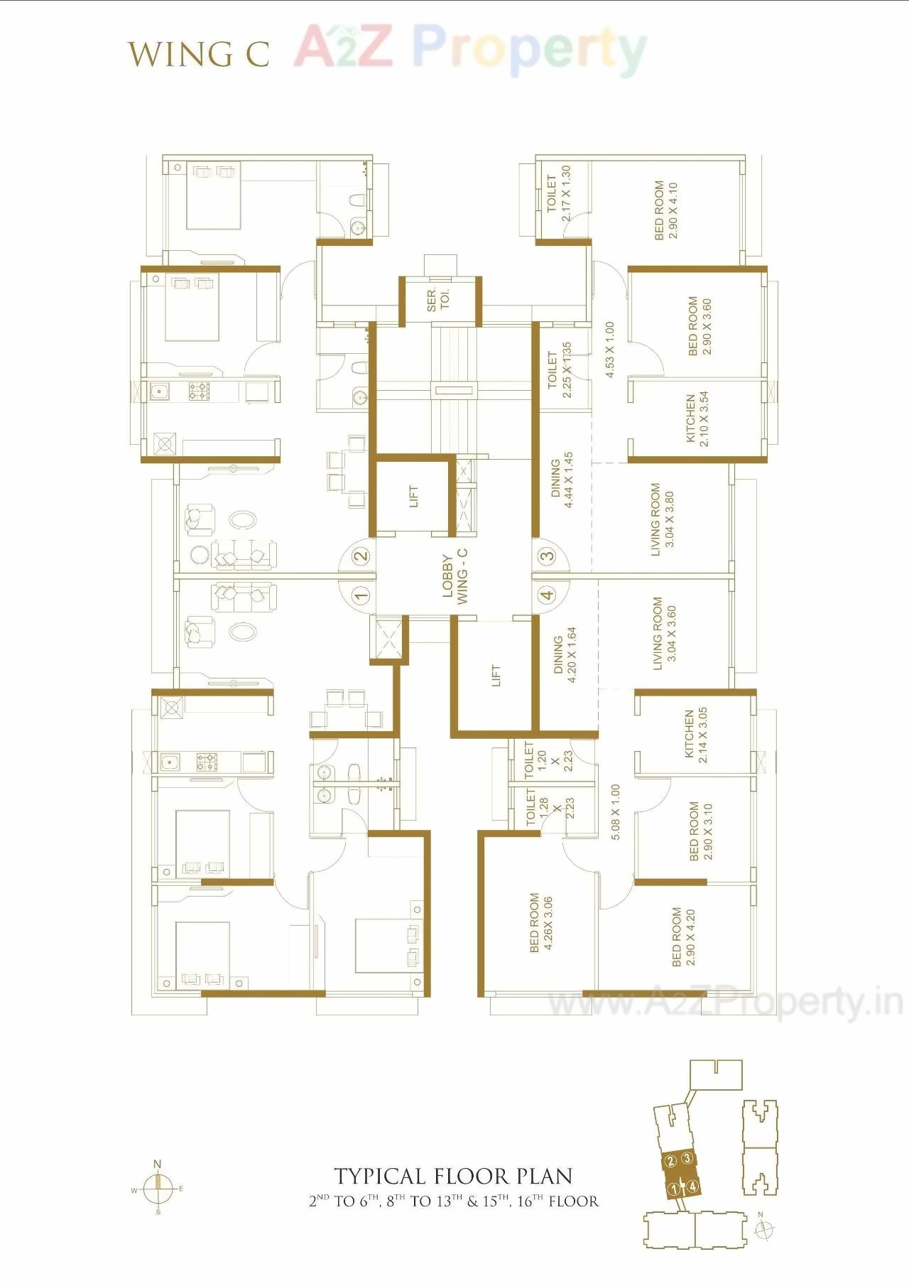 Layout of real estate project Platinum Life located at Andheri, MumbaiSuburban, Maharashtra
