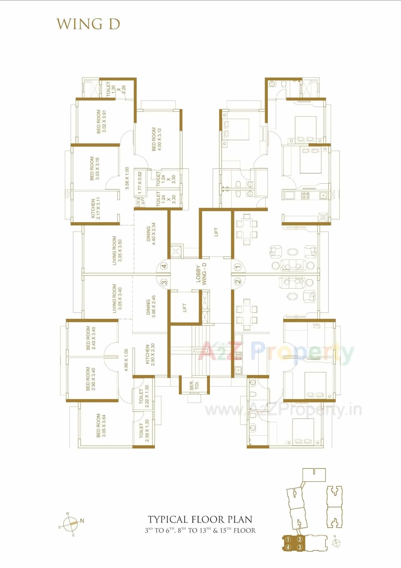 Layout of real estate project Platinum Life located at Andheri, MumbaiSuburban, Maharashtra