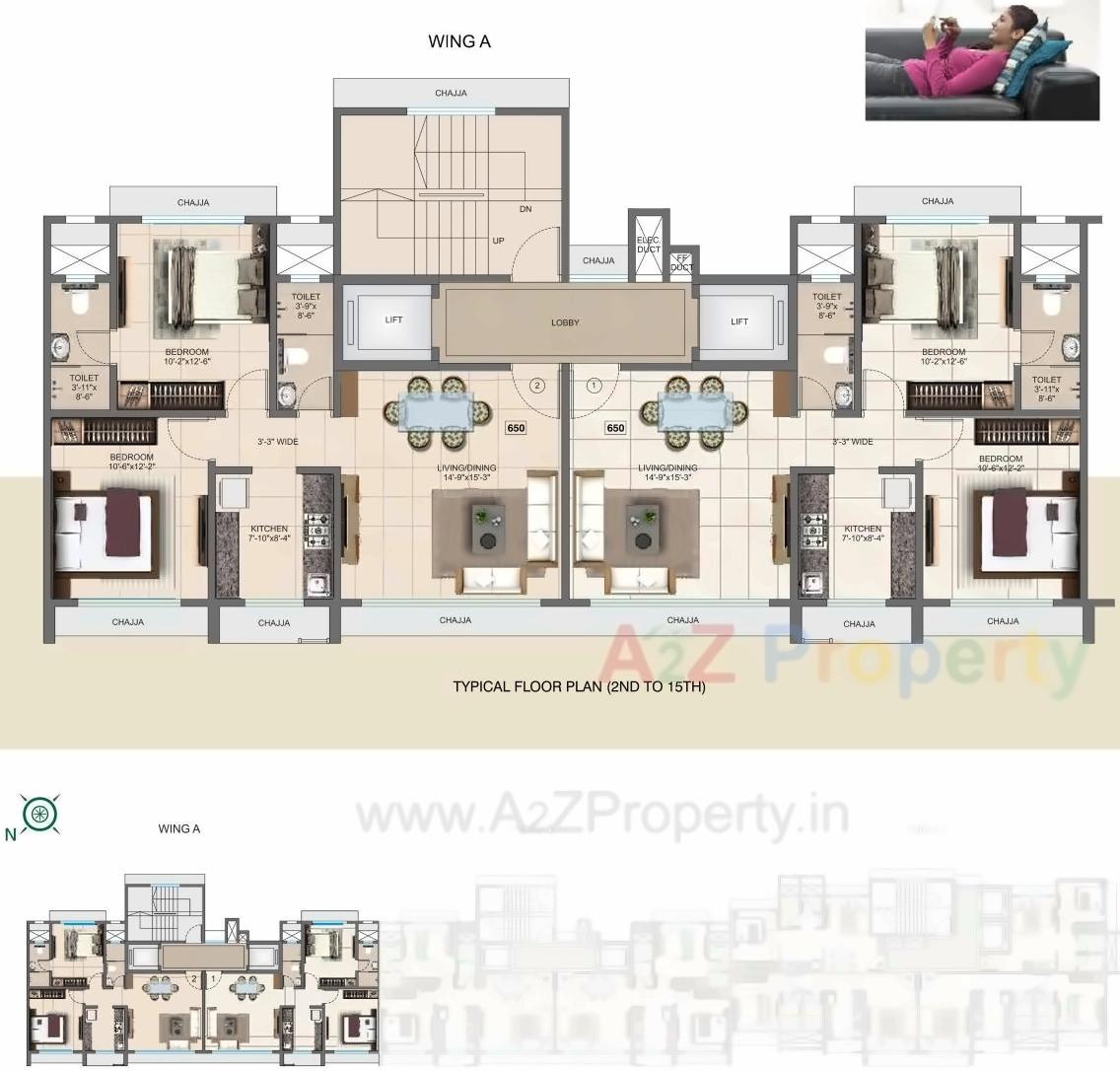 Layout of real estate project Prathmesh Darshan located at Kurla, MumbaiSuburban, Maharashtra