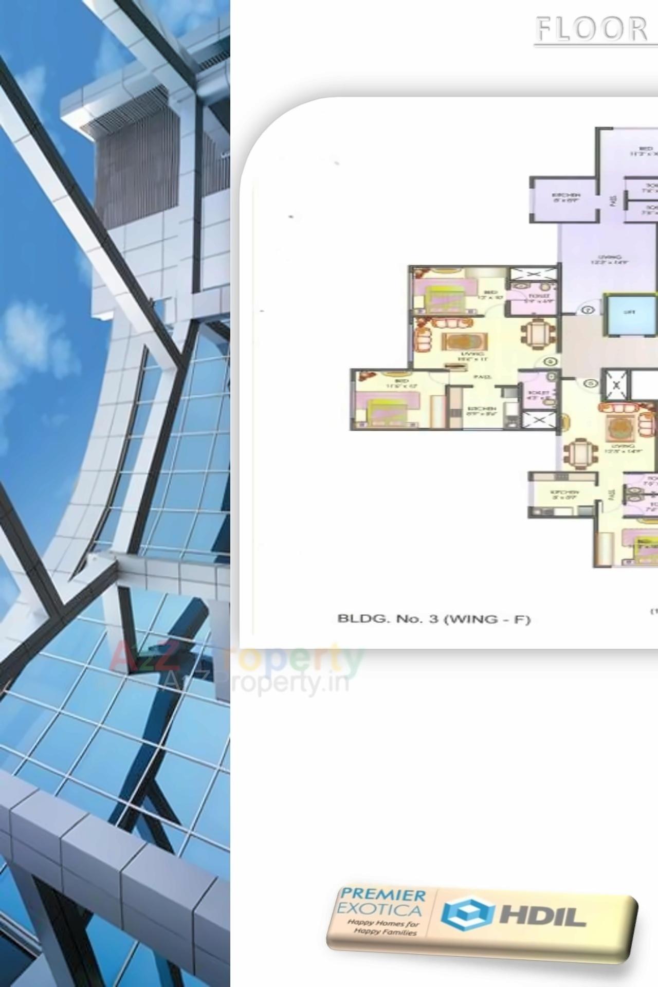 Layout of real estate project Premier Exotica located at Kurla, MumbaiSuburban, Maharashtra