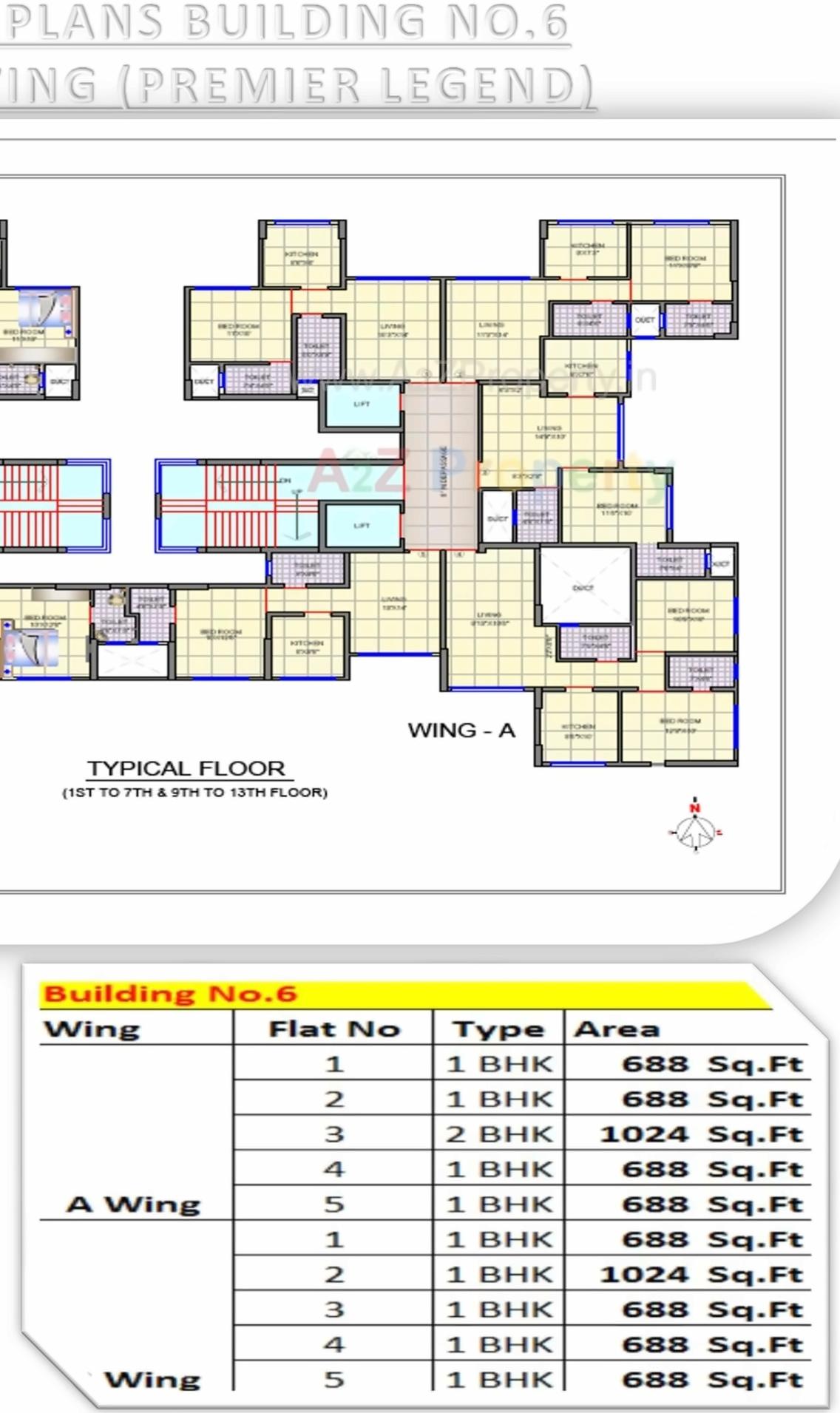 Layout of real estate project Premier Exotica located at Kurla, MumbaiSuburban, Maharashtra