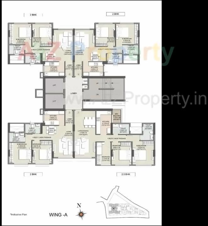 Layout of real estate project Primus Residences located at Andheri, MumbaiSuburban, Maharashtra