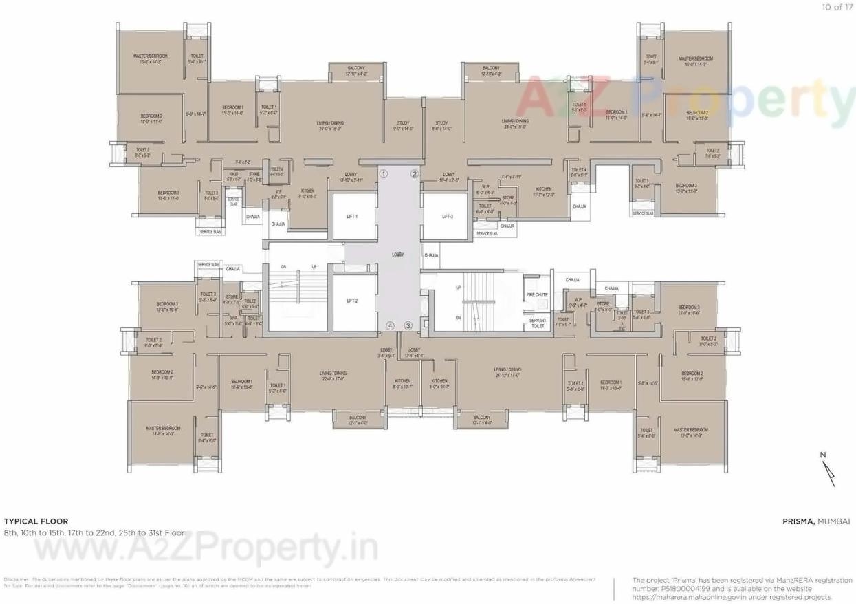 Layout of real estate project Prisma located at Andheri, MumbaiSuburban, Maharashtra