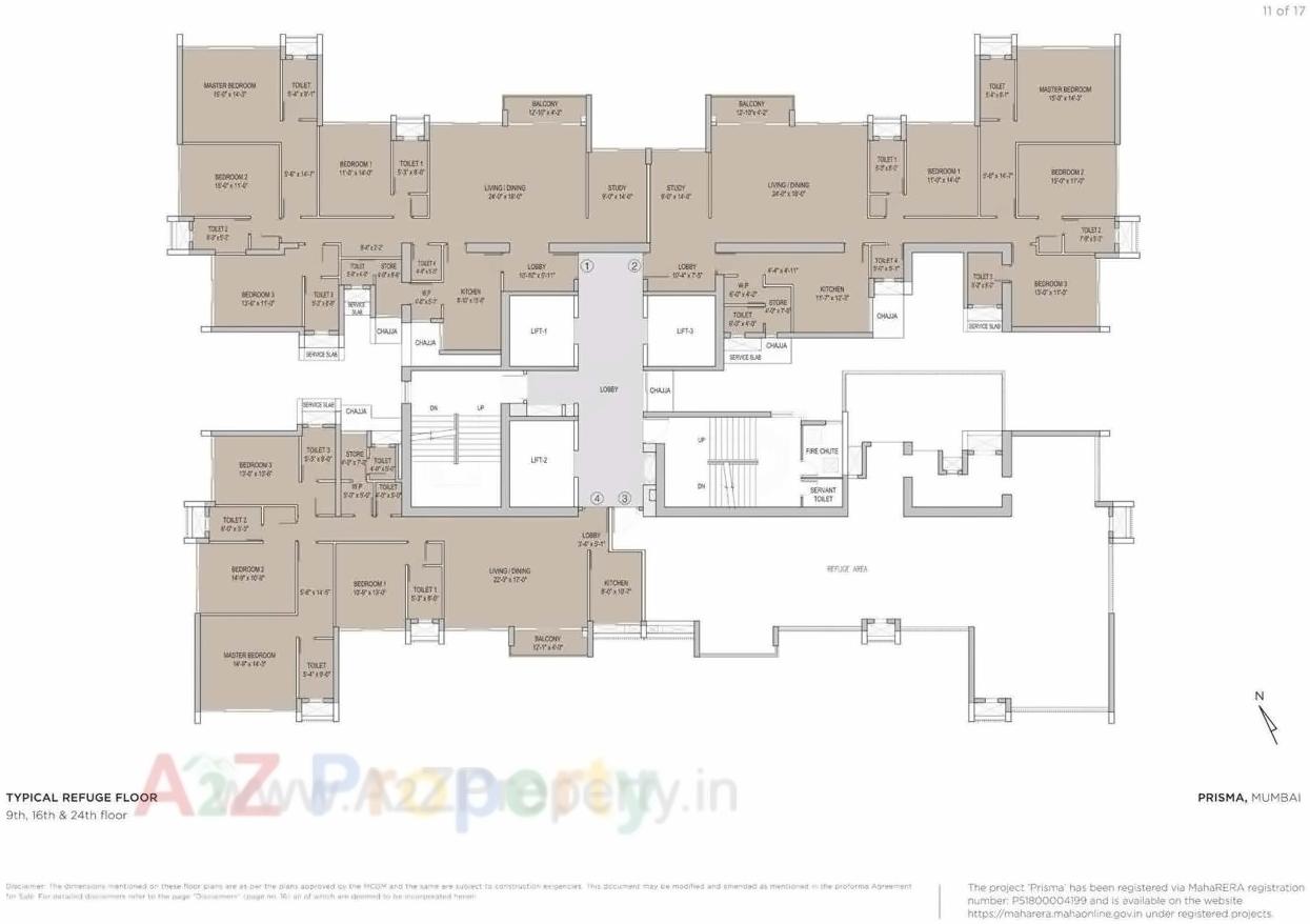 Layout of real estate project Prisma located at Andheri, MumbaiSuburban, Maharashtra