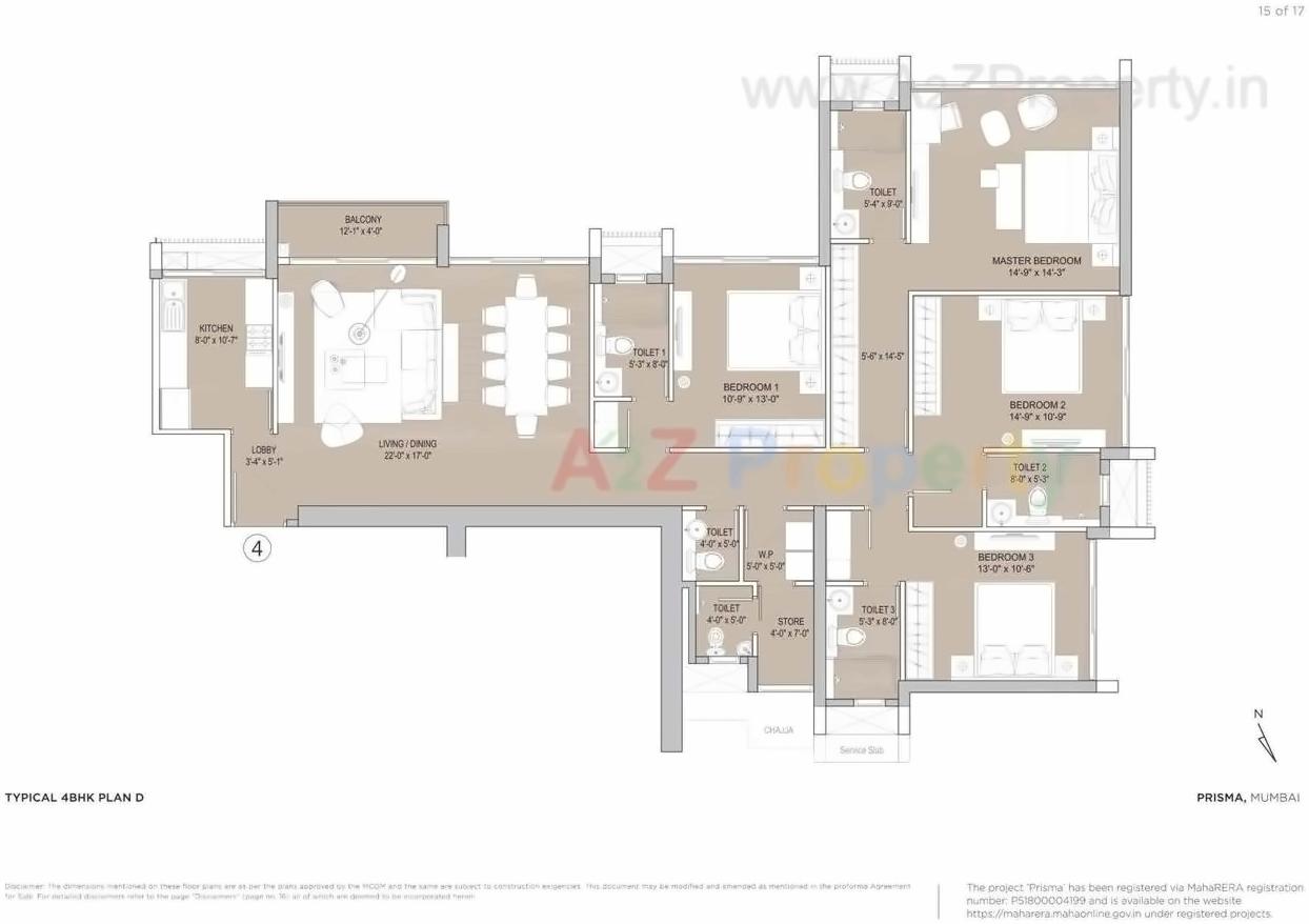 Layout of real estate project Prisma located at Andheri, MumbaiSuburban, Maharashtra